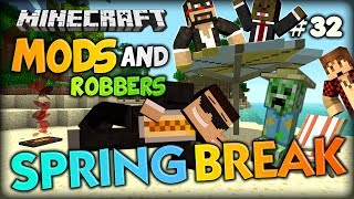 Tropical trolls with COCONUT BOMBS  Minecraft Modded Cops and Robbers Tropicraft Mod [upl. by Alleinnad]