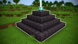 I Made a FULL NETHERITE BEACON in Minecraft Hardcore [upl. by Haff]