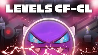 Beating Every Easy Demon  Part 10 CF  CL Levels  Geometry Dash [upl. by Ripleigh271]