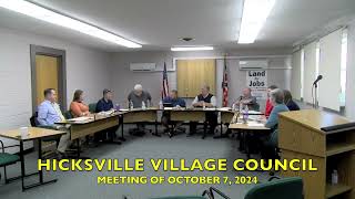 Hicksville Village Council Meeting 10724 [upl. by Eednil]