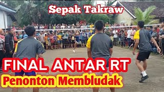 Final Sepak Takraw Antar RT se Desa Gemaharjo [upl. by Asiuqram961]