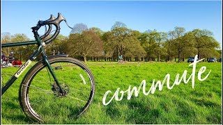 London Cycling Commute via Richmond Park  Ride With Me April [upl. by Ahsilahs800]