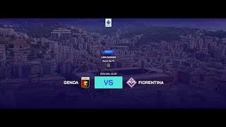 LIVE Genoa vs Fiorentina Serie A 2425 Full Match  Video Game Simulation [upl. by Acimat]