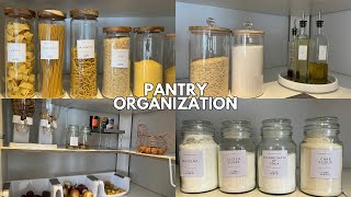 Pantry Organizing  Lets Get Organized  Pantry Organization Ideas  Kitchen Organization [upl. by Arrec]