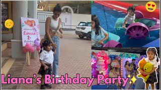 Debina’s daughter lianna’s bday Set par sabki ladli hai ziana ❤️🧿 [upl. by Acherman509]