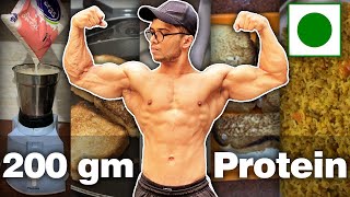 Full day of eating on lean bulk  2800 Calories  200 gm protein  vegetarian [upl. by Ecnatsnok]