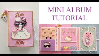 MINI ALBUM TUTORIAL  Embellishment Book Tutorial [upl. by Hairahs]