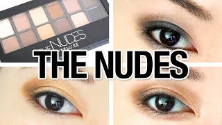 Maybelline The NUDES Palette Review amp 3 Looks Tutorial [upl. by Vigor]