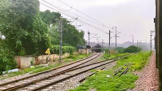 Train departs from Shahdara junction Delhi Morning [upl. by Yrroc]