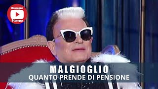 CRISTIANO MALGIOGLIO QUANTO PRENDE DI PENSIONE [upl. by Yelrak]