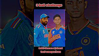 3 ball challenge 🏏😱 Rohit Sharma 🆚 jaiswal RC 24 update ✅ batting trick 💯 rc24 shorts [upl. by Etteneg]