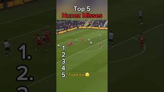 Best Nunez misses 🤣 football shorts [upl. by Leanard159]