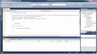 Connect to MySQL Database  Use Select Insert Update  C C Sharp Visual Studio 2010 [upl. by Mima]