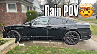 DODGE CHARGER RT POV IN THE RAIN🤯 TRACTION OFF💨 [upl. by Donatelli]