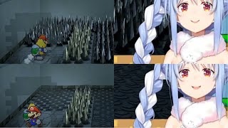 Pekora sees spikes guarding chest turns and leaves Paper Mario TTYD HololiveEng Sub [upl. by Halima261]