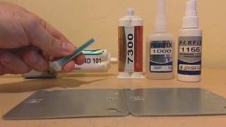 Comparing Epoxies Methacrylates and Instant Adhesives Cyanoacrylates [upl. by Ellinehc]