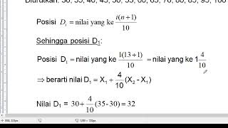 Part 2 Ukuran Penyebaran Quartil Desil Persentil [upl. by Enreval712]