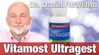 Vitamost Ultragest with Dr David Rowland  Digestive Enzyme Supplement  National Nutrition Canada [upl. by Annaillil]