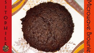 Microwave brownie  Easy recipe  Soft and chocolate brownie  chocolate brownie  Sitophile [upl. by Seto355]