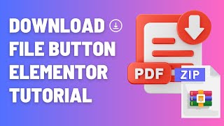 How to Add a Downloadable File in WordPress  Using Elementor [upl. by Karmen]