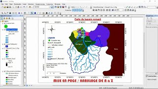 ArcGIS  Comment faire lhabillage dune carte de A à Z  Tutoriel [upl. by Roque]