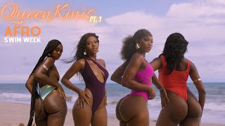 Queenkinis at Sankofa Beach Resort  PT 1  4K  Afro Swim Week 2023 [upl. by Anitnuahs]