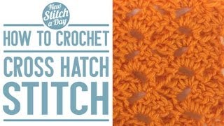 how to Crochet the Cross Hatch Stitch [upl. by Faye]