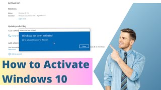 How to Activate Windows 10 Using Product Key [upl. by Arlyn]