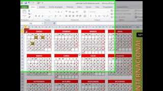 Plantilla Calendario Excel 2014 Agenda Administrador y escanear desde Excel [upl. by Ahsart]