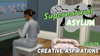 Creative Aspirations  Sims 4 Supernatural Asylum Challenge Part 14 [upl. by Ahsieken]