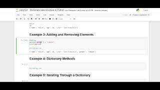 Dictionary data structures in Python [upl. by Deeraf]