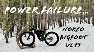 Power Supply Issue  2023 Norco Bigfoot VLT 1  fatbiking  Powderface Short Loop [upl. by Groves]