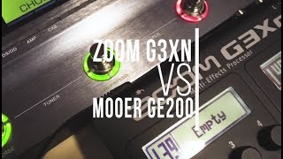 Mooer GE200 vs Zoom G3Xn  The Ultimate LOW BUDGET Guitar PEDALBOARD comparison [upl. by Atsyrt574]