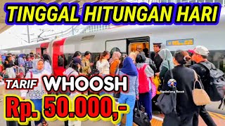 AKIBAT TARIF Rp50000  Penumpang Antri Naik Whoosh Kereta Cepat Jakarta Bandung [upl. by Nigel]