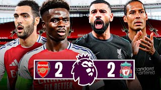 EMPATE CON GOLES ENTRE ARSENAL Y LIVERPOOL  EL MANCHESTER CITY ES LIDER EN SOLITARIO [upl. by Parsaye911]