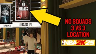 Where to play No Squads 3v3 in NBA 2k25 Next Gen All locations [upl. by Okir]