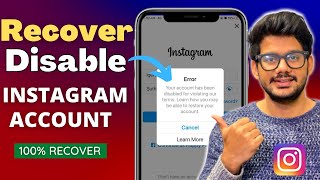 Instagram Account Disabled how to get back  How to Recover Disabled Instagram Account Reactivate [upl. by Noivaz]