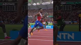 Incredible relay comeback 😮‍💨 worldathleticschamps athletics usa japan jamaica sprint relays [upl. by Farrar]