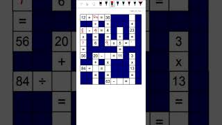 Maths Crossword  Puzzle  Fun Math [upl. by Hadria]