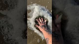 EXTREMELY Satisfying Splattering Sea Foam ASMR shorts [upl. by Agarhs]