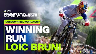 Loic Bruni Winning Run Loudenvielle  UCI Mountain Bike Downhill World Cup [upl. by Bord770]