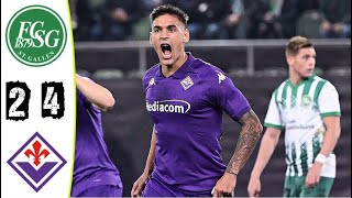 St Gallen vs Fiorentina Highlights Europa Conference League 2024  fiorentina vs st gallen [upl. by Aiet]