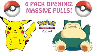 POKÉMON TCG POCKET 6 PACK OPENING MASSIVE PULLS [upl. by Cohen]