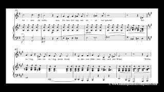 Erlkönig in E minor  Piano Accompaniment with Score [upl. by Rol]