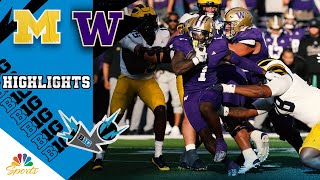 Michigan Wolverines vs Washington Huskies  COLLEGE FOOTBALL HIGHLIGHTS  10524  NBC Sports [upl. by Sedrul]