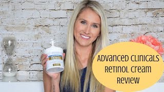 Advanced Clinicals Retinol Firming Cream Review [upl. by Ziom]