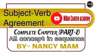 Subject Verb Agreement Complete Chapter Part 02  For SSC CGL CPO CHSL CDS MTS  SBI IBPS bank [upl. by Neelyahs]