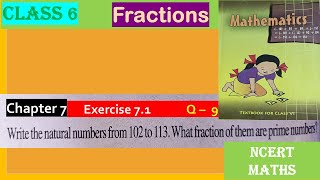 Fraction  Class 6  CBSE Math  NCERT  Chapter 7  Exercise 71 Q 9  CBSE INDIA II [upl. by Conlee]