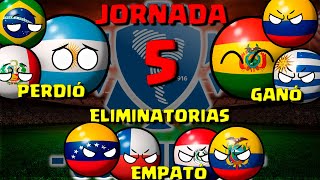 JORNADA 5 Eliminatorias CONMEBOL countryballs [upl. by Klemens885]