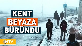 Ankara Güne Kar Yağışı İle Uyandı  NTV [upl. by Aliban]